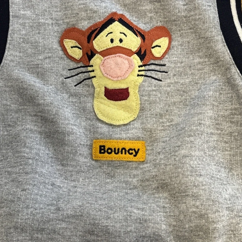 Vintage Disney Tigger Fleece Sweatshirt and Sweatpants Set‎ Gray Navy 24M